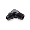 Fragola -6 AN to 3/8 NPT 90Â° Adapter Fitting Black