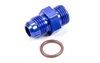 Fragola -8 ORB 3/4-16 Thread to -10 AN Flare Adapter Blue