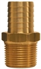1-1/4" Hose to 3/4" Male Pipe hose Barb Brass