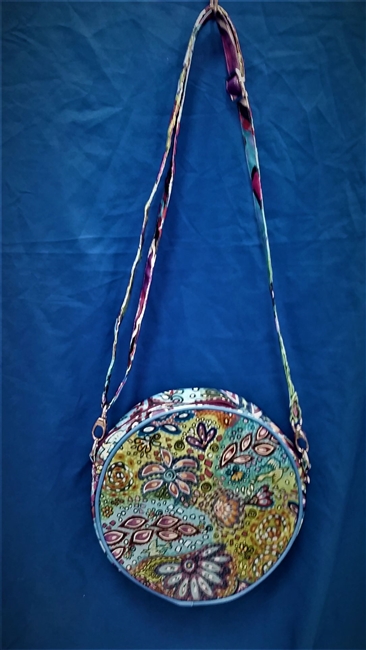 Canvas Round Purses with zippers