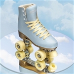 impala rollerskate sky blue yellow quad skate