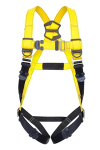 Guardian 37001 Series 1 Full Body Harness With Single Back D-Ring And Pass-Through Buckle Leg Straps