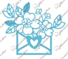 5611-01D Letter Full of Flowers Die