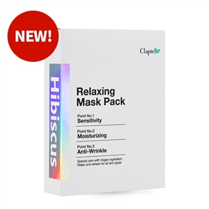 (2+1) Clapiel Hibiscus Relaxing Mask Pack (10pcs)