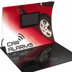 Formulate 10ft Vertical Curve Floor Display w/ Monitor Mount Kit (VC6)