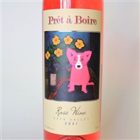 750ml bottle of 2021 Amuse Bouche Pret a Boire rose from Rutherford Hills of Napa Valley California