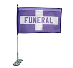 Magnetic Funeral Flag