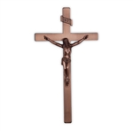 14" Cast Exterior Crucifix
