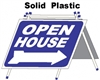 Solid Plastic Open House A Frame 6 Pack - Blue