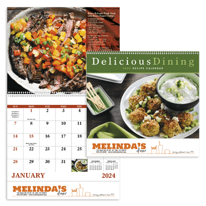 Delicious Dining Full Size Calendar