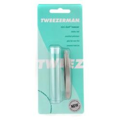 Tweezerman Mini Slant Tweezer - (Classic Stainless) -