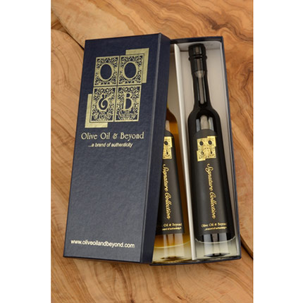 Plum Puree and SR 1330 Balsamic Vinegar Gift Set - Signature Black, OO&B