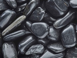 Black Pebbles Polished 1"-2" Per Sample