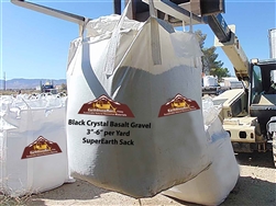 Black Crystal Basalt 3" - 6" Landscape Rock - Gravel For Sale