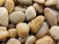 Polished Golden Yellow Pebbles 1/2" - 1"
