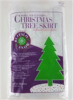 Buffalo Snow 60-inch Multi Colored Glitter Christmas Tree Skirt