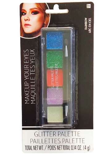Amscan Rainbow Eyeshadow Glitter Makeup Palette