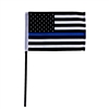 4" X 6" THIN BLUE LINE STICK FLAG
