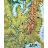 Railways of the World: Railways of Eastern U.S Map & Cards (Original)