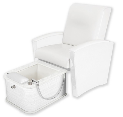 Living Earth Crafts Mystia Pedicure Chair with Plumbed Footbath