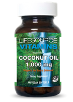 Coconut Oil Virgin & Certified Organic 1,000 mg softgels