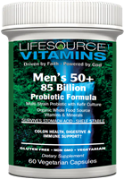 Men's 50+ - 85 Billion Probiotic Formula - 60 Vegetarian Capsules (50 Years+)