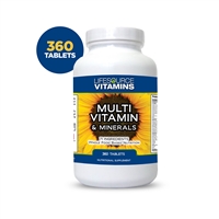 Multivitamins & Minerals - 360 Tablets "Our Best Seller" VALUE SIZE
