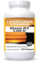 Vitamin D-3 125 mcg (5,000 IU) - 120 Softgels