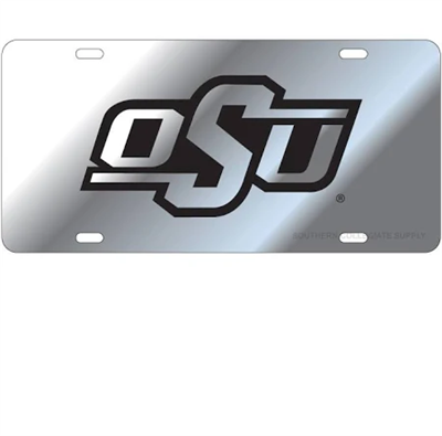Oklahoma State Mirrored License Plate