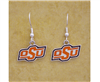 Oklahoma State Iridescent Logo Earrings