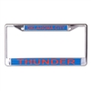 NBA Oklahoma City Thunder Licence Plate Frame Blue & Orange Mirrored