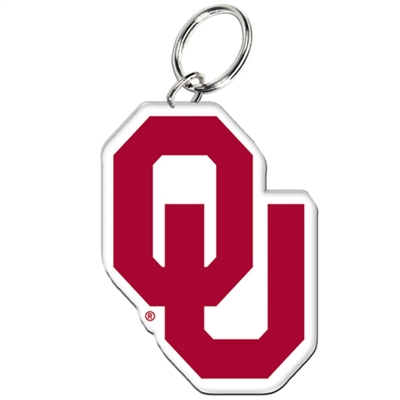 Oklahoma Sooners Acrylic OU Logo Keychain