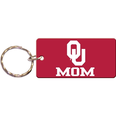 Oklahoma Sooners Acrylic Mom Keychain