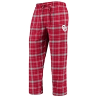 Men's Concepts Sport Crimson/ Oklahoma Sooners Ultimate Flannel Pants