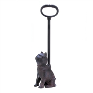 Cast Iron Kitty Cat Door Stopper w/Handle