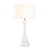 Sleek Modern White Ceramic Table Lamp