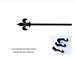 Fleur-de-lis Curtain Rod - 61 In. to 112 In. LG (Hardware is INCLUDED)