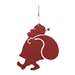 Santa Metal Hanging Silhouette-RED