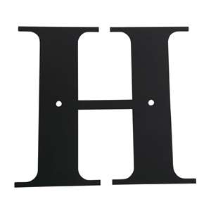 Black Metal Letter: H Large
