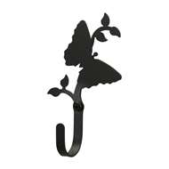 Butterfly Black Metal Wall Hook -Extra Small