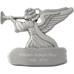 Engraved Pewter Angel Ornament