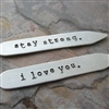 Stay Strong, I Love You Collar Stays