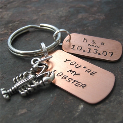 Personalized You're My Lobster Key Chain