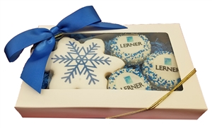 Direct Print - Winter Logo Cookie Gift Box of 4