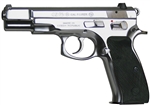 CZ 75B Polished Stainless Steel 9mm (16+1) w/ Safety 91108
