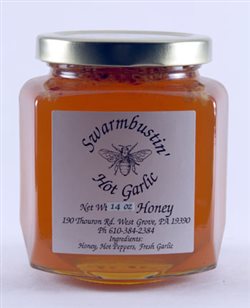 Hot Garlic Honey - 14 oz. Hex Jar