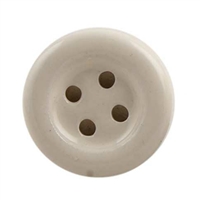 Cream Ceramic Button Cabinet Knob