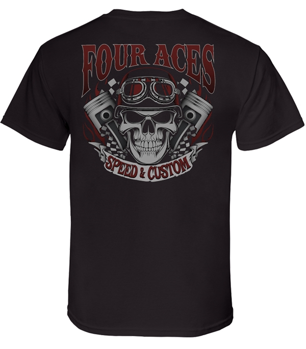 4 Aces Skull T-Shirt