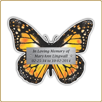 Gold Butterfly Donor Plaque
