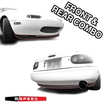 R-Package Lip Spoiler Set Miata MX-5 1990 - 1997 OEM Style (Front and Rear) By R Speed